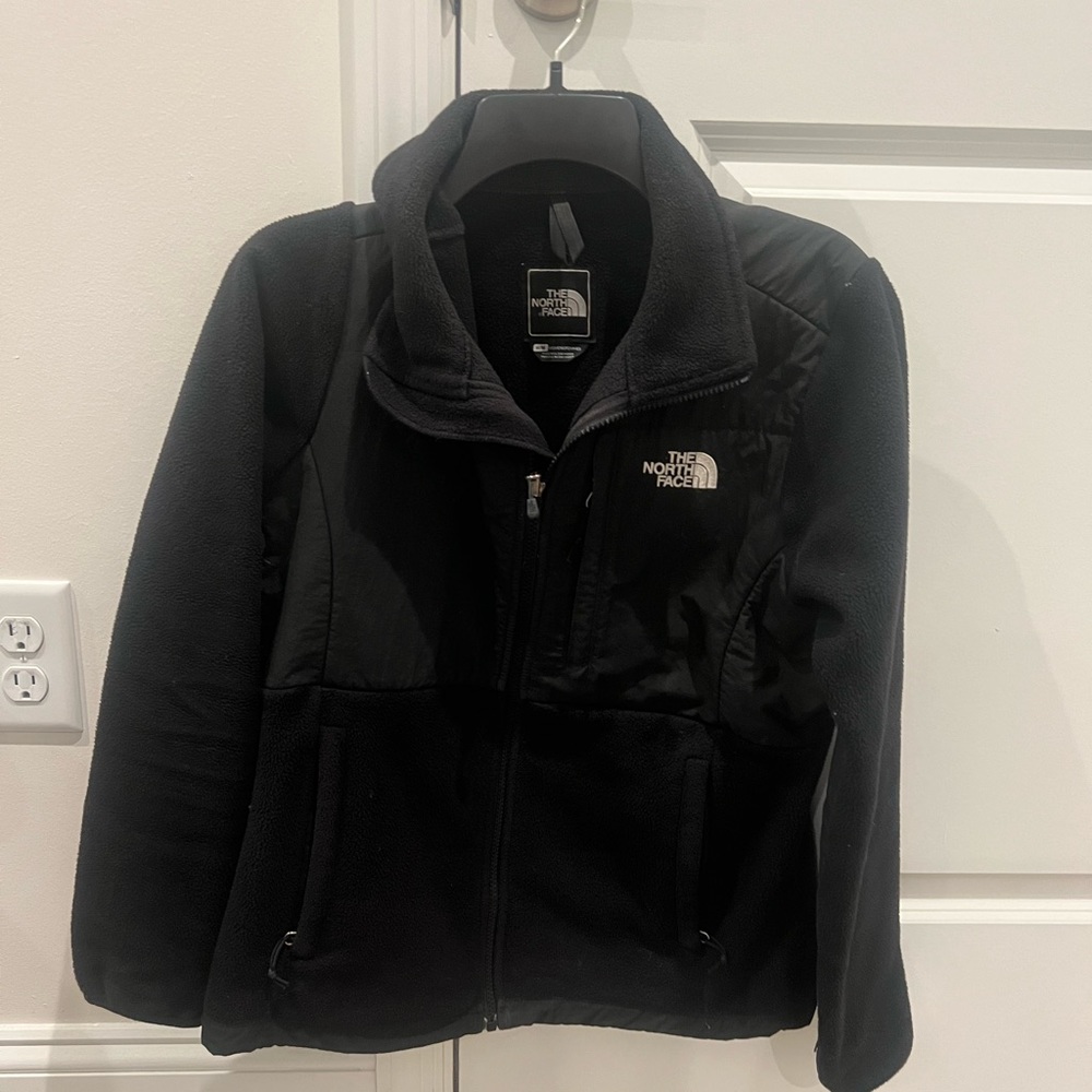 North face. Fleece zip up. Black. Size medium.